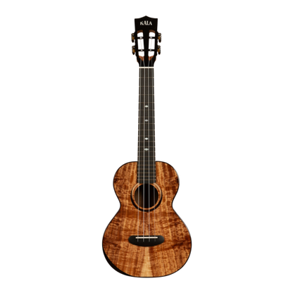 Kala KA-CT-SA-TG Contour All Solid Gloss Acacia Tenor Ukulele with slotted headstock and deluxe gig bag