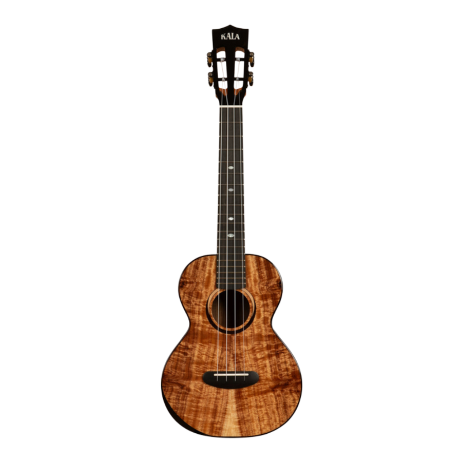 Kala KA-CT-SA-TG Contour All Solid Gloss Acacia Tenor Ukulele with slotted headstock and deluxe gig bag
