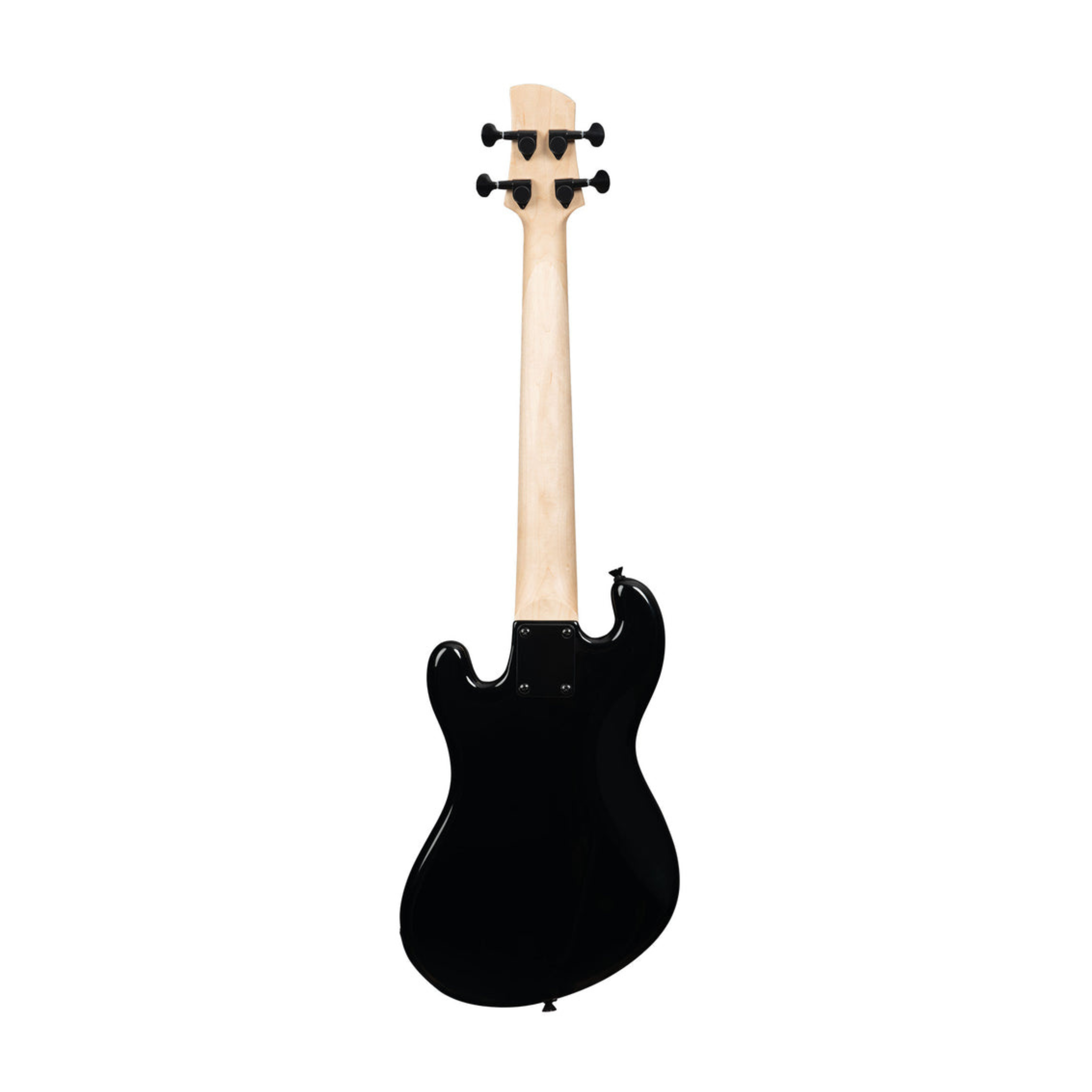 Solid Body 4-String Jet Black Fretted U•BASS® by Kala - UBASS-SB-BK-FS. Rich bass tones, durable design, perfect for all players!