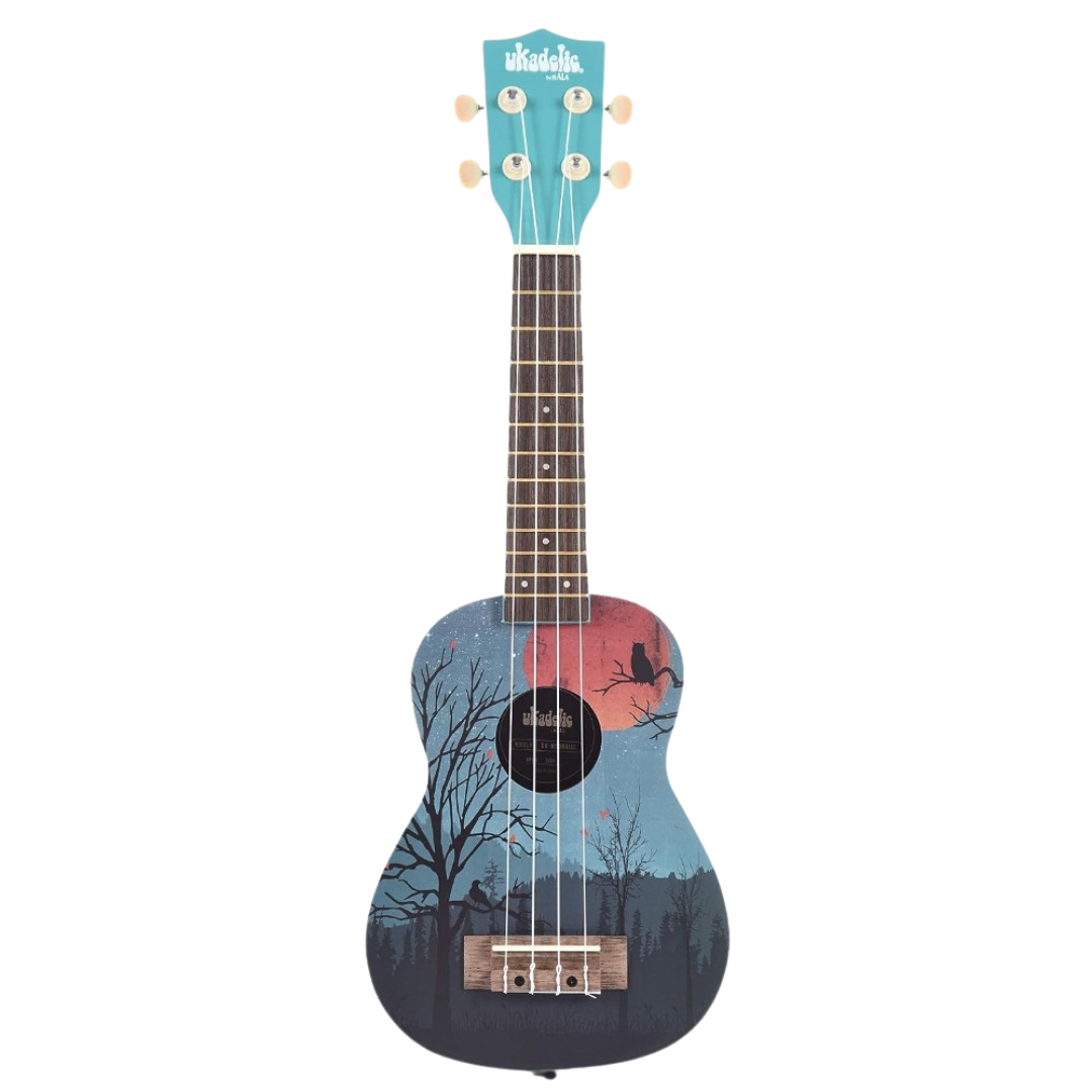 NUKMOONRISE Kala Ukadelic Moonrise Soprano Ukulele Art Series Soprano Ukulele Australia