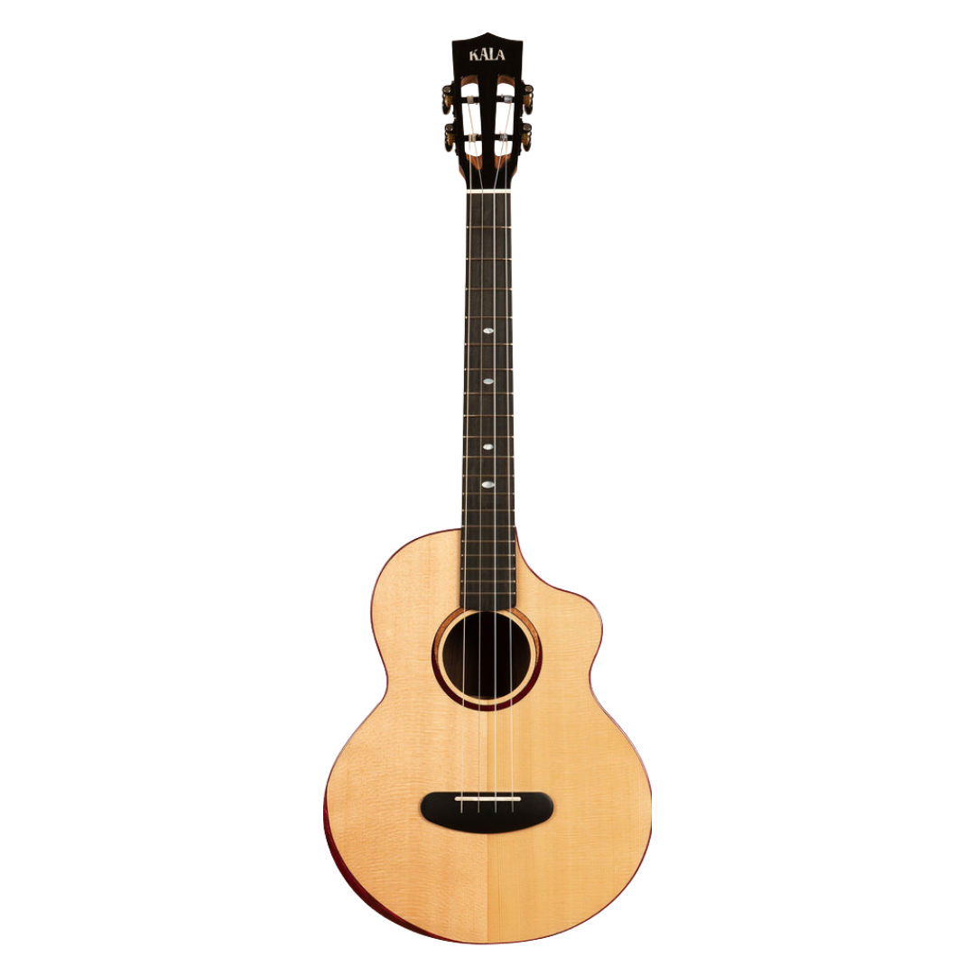 Kala Contour Baritone Cutaway Ukulele KA-CT-SSRW-BG-C with solid spruce top and rosewood body