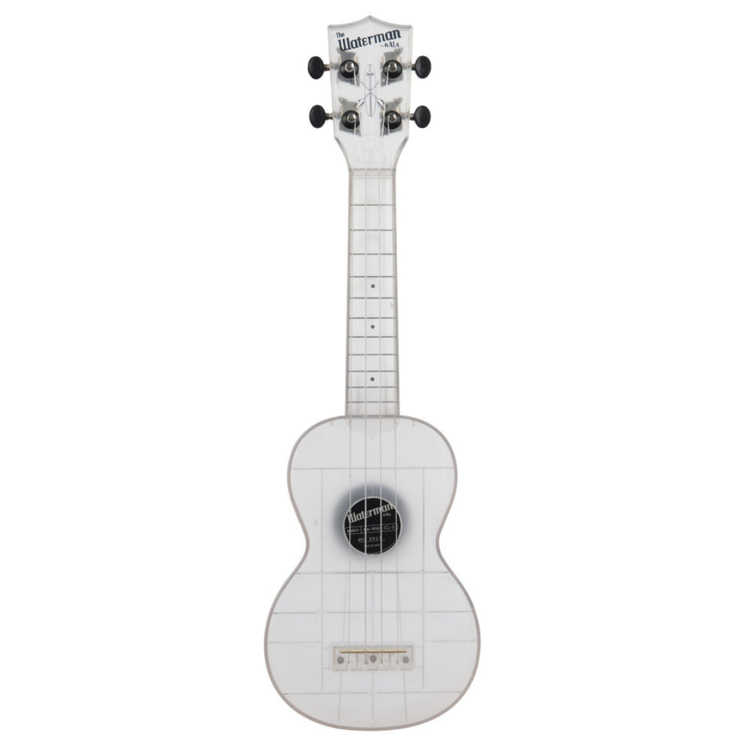 KA-WMT-CL-S Frosted Glass Transparent Soprano Waterman Ukulele