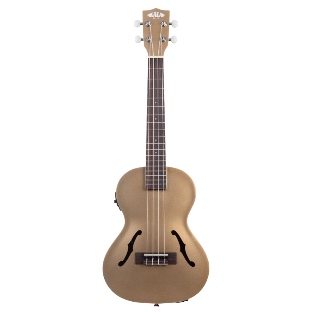 Kala KA-JTE-KZGD archtop ukulele with rosewood fretboard and mahogany neck