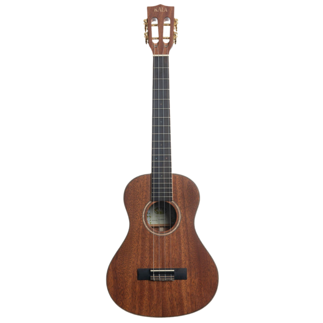 Kala KA-AMHG-ST Solid Mahogany Super Tenor Ukulele with case and online lesson.