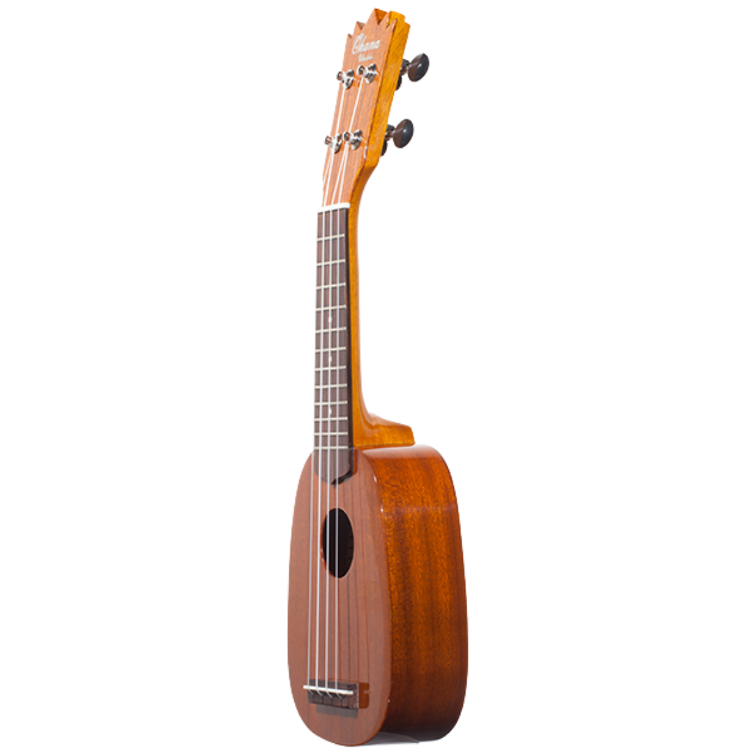 Ohana Sopranissimo Pineapple TTPK-25G – Solid Mahogany Teenie Tiny Ukulele