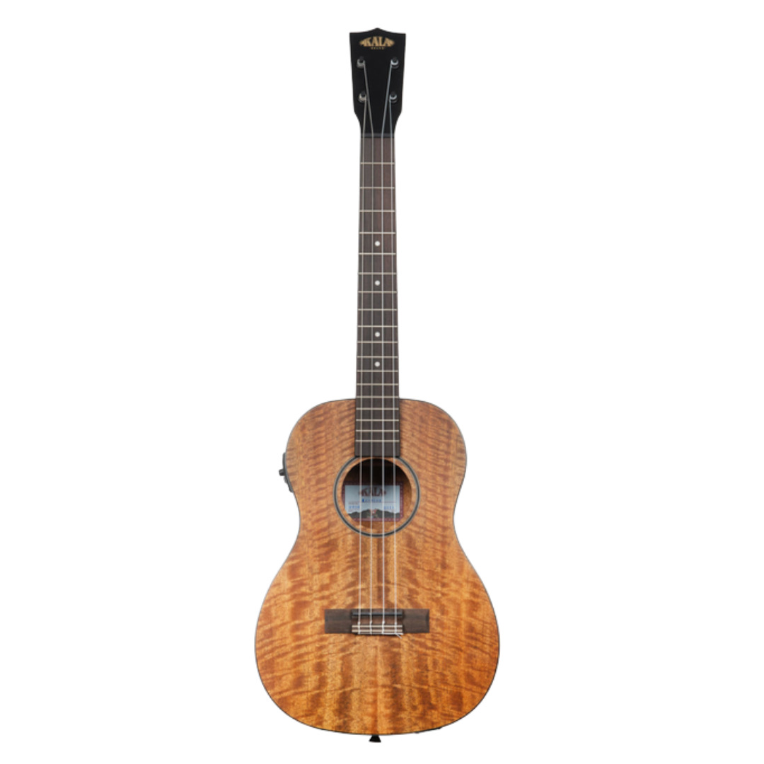 kala ka-cm-be curly mango baritone ukulele with eq preamp australia