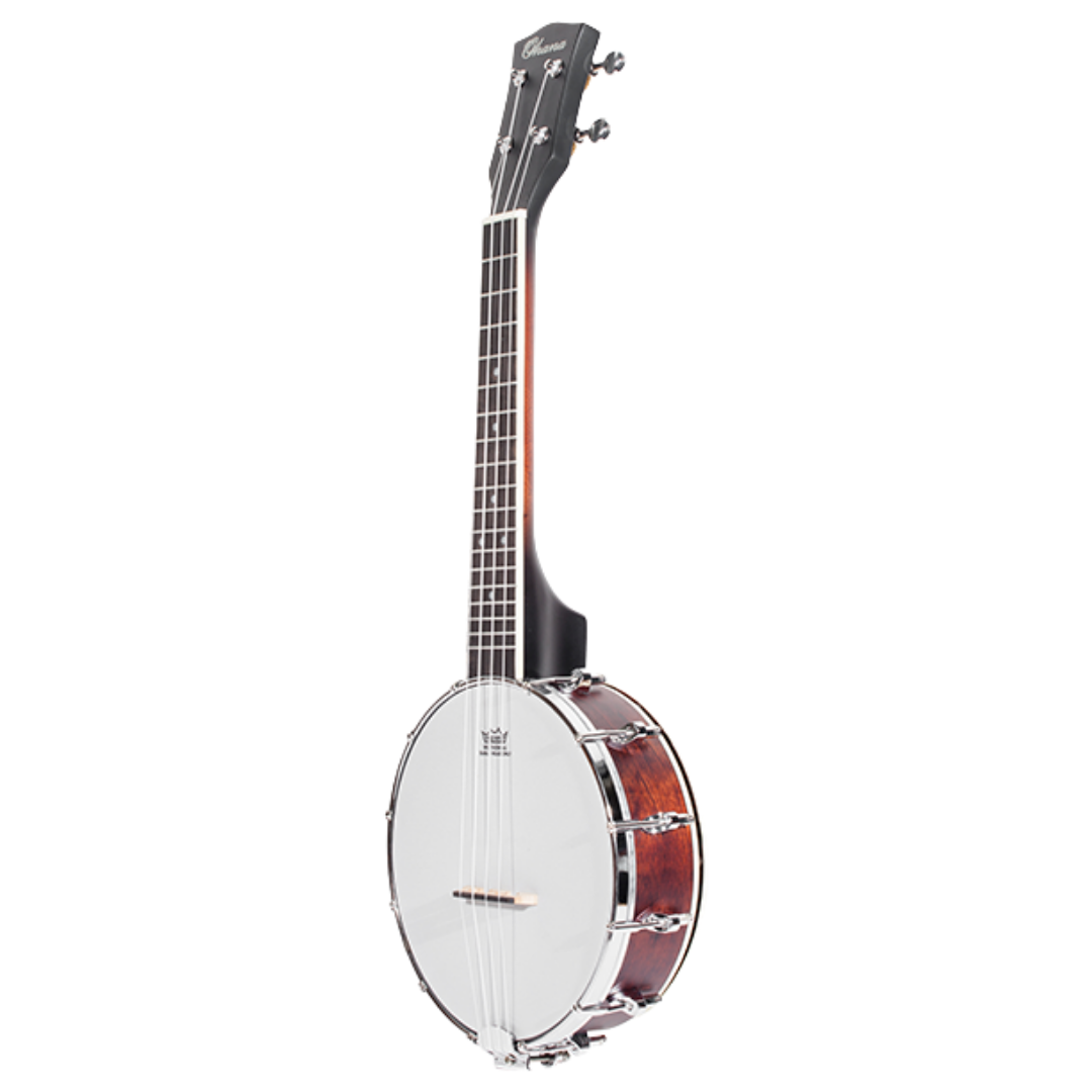 Ohana CK-120BUC Closed Back Banjolele with Maple body and Remo WeatherKing head