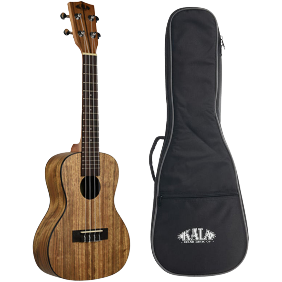 Kala KA-PWC Pacific Walnut Concert Ukulele – satin finish, striking walnut grain, concert size.