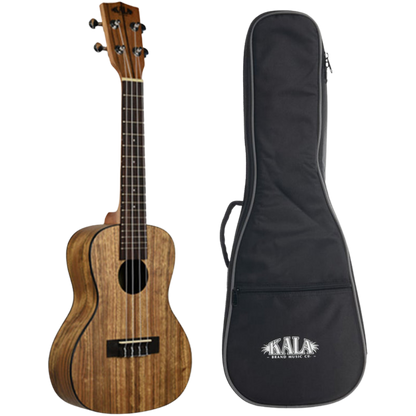 Kala KA-PWC Pacific Walnut Concert Ukulele – satin finish, striking walnut grain, concert size.