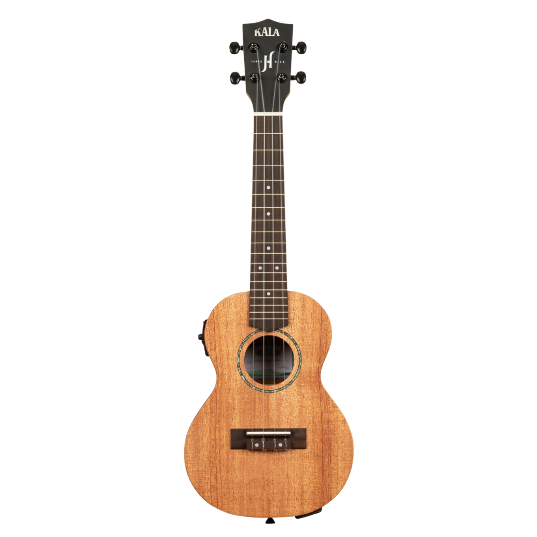 KA-JH-AMHG-C-E Kala James Hill All Solid Mahogany Concert Ukulele with Active EQ – Professional Acoustic-Electric Concert Uke for Teachers & Performers