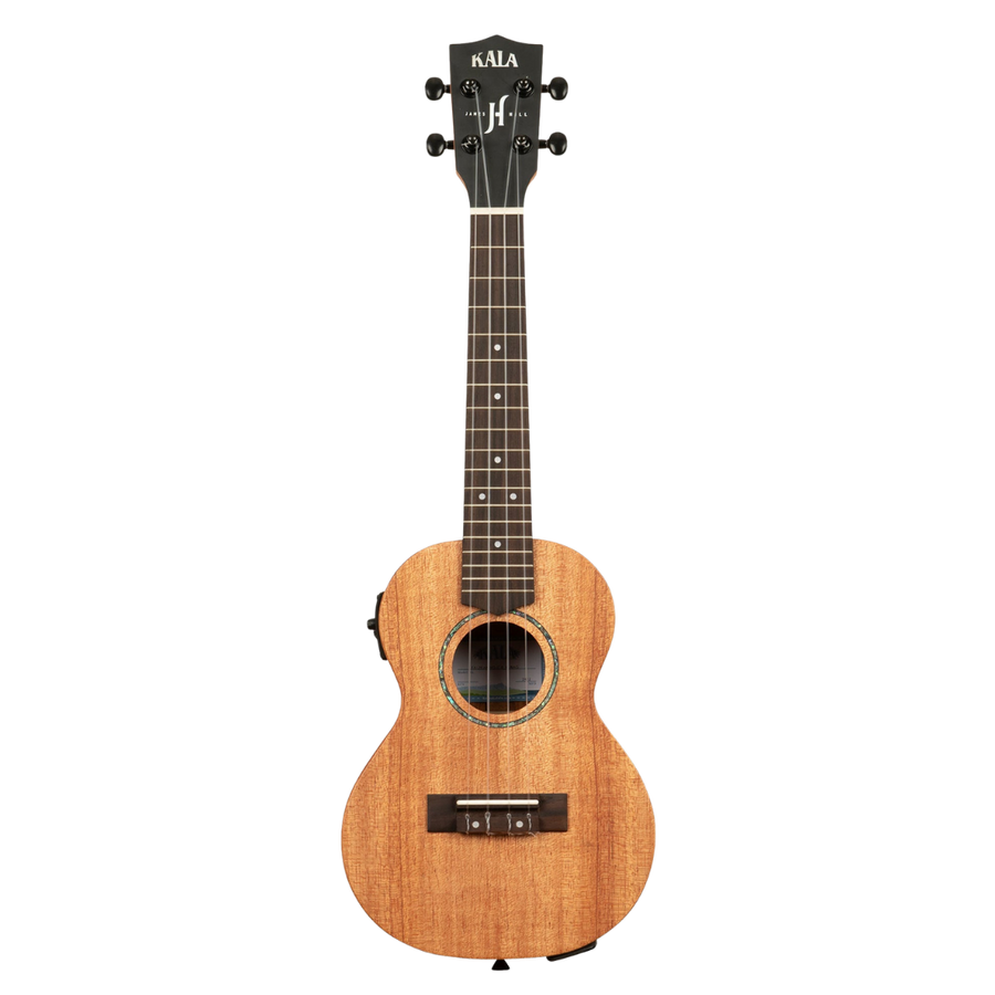 KA-JH-AMHG-C-E Kala James Hill All Solid Mahogany Concert Ukulele with Active EQ – Professional Acoustic-Electric Concert Uke for Teachers & Performers