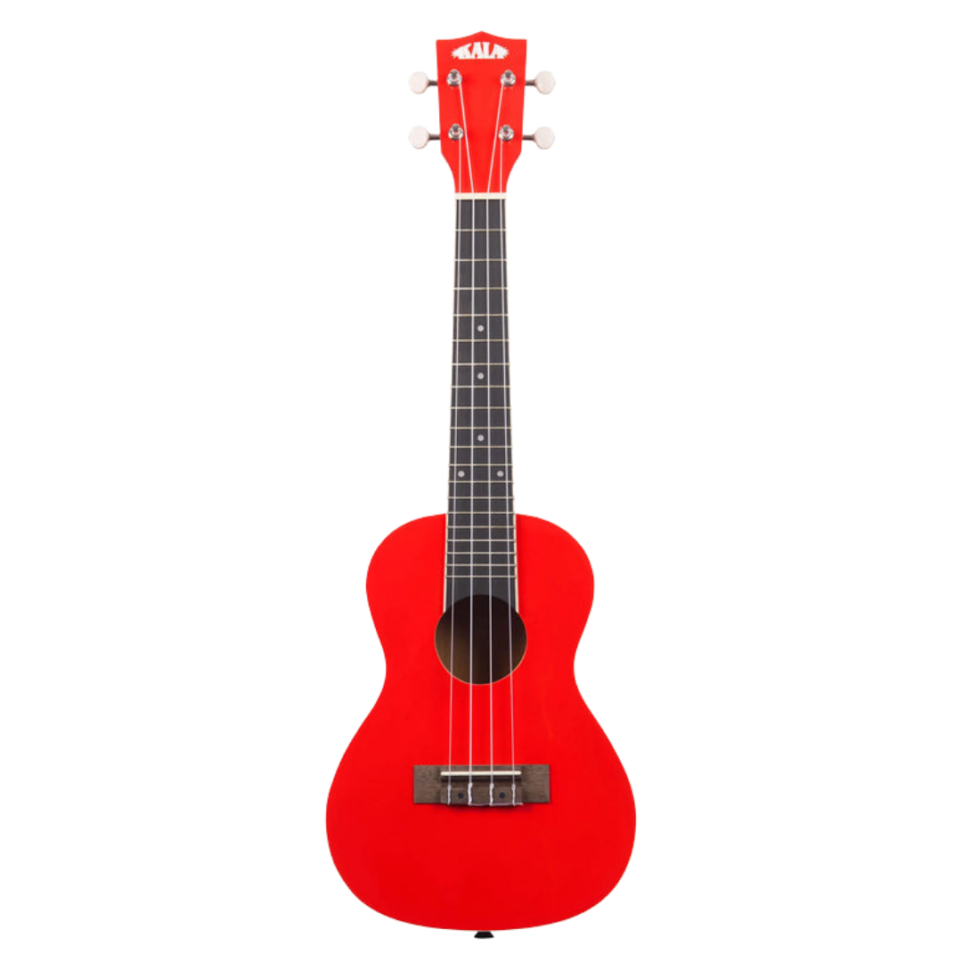 Candy Apple Red Kala Concert Ukulele – beginner-friendly ukulele with bright tone and high gloss finish