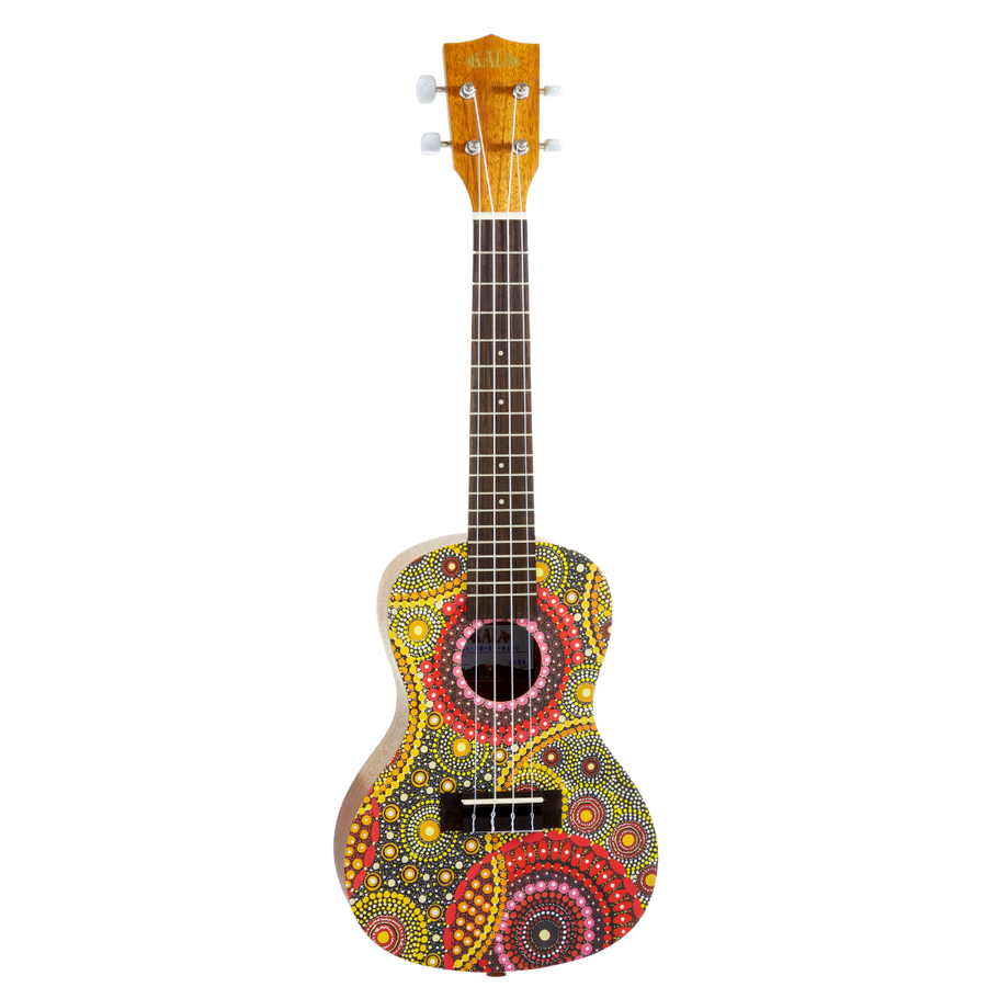 Kala Desert Storylines Blackwood Apple Concert Ukulele by Evelyn Young
