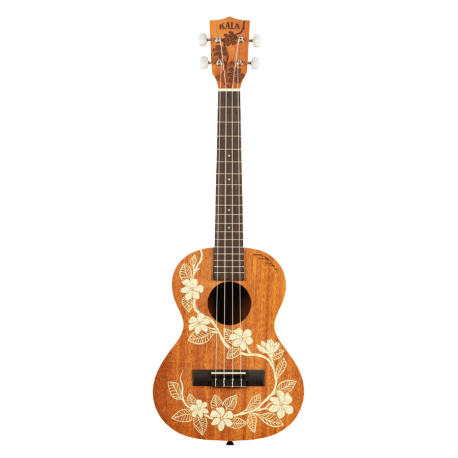 Kala Gardenia Mahogany Tenor Ukulele KA-GARDENIA-T – Voyage Collection with Hawaiian-inspired Gardenia artwork, mahogany body, Aquila strings – Australia
