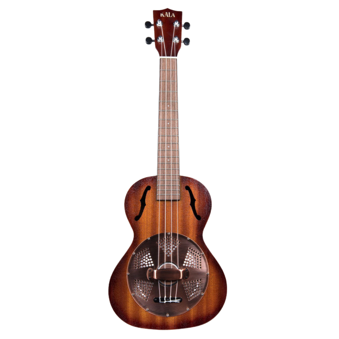 "Kala KA-RES-BRS Resonator Tenor Ukulele with Brass Cover Plate"