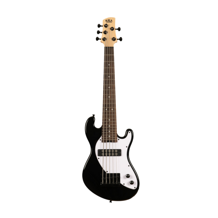 Kala UBASS-SB5-BK-FS Solid Body 5-String Jet Black Fretted U•BASS®