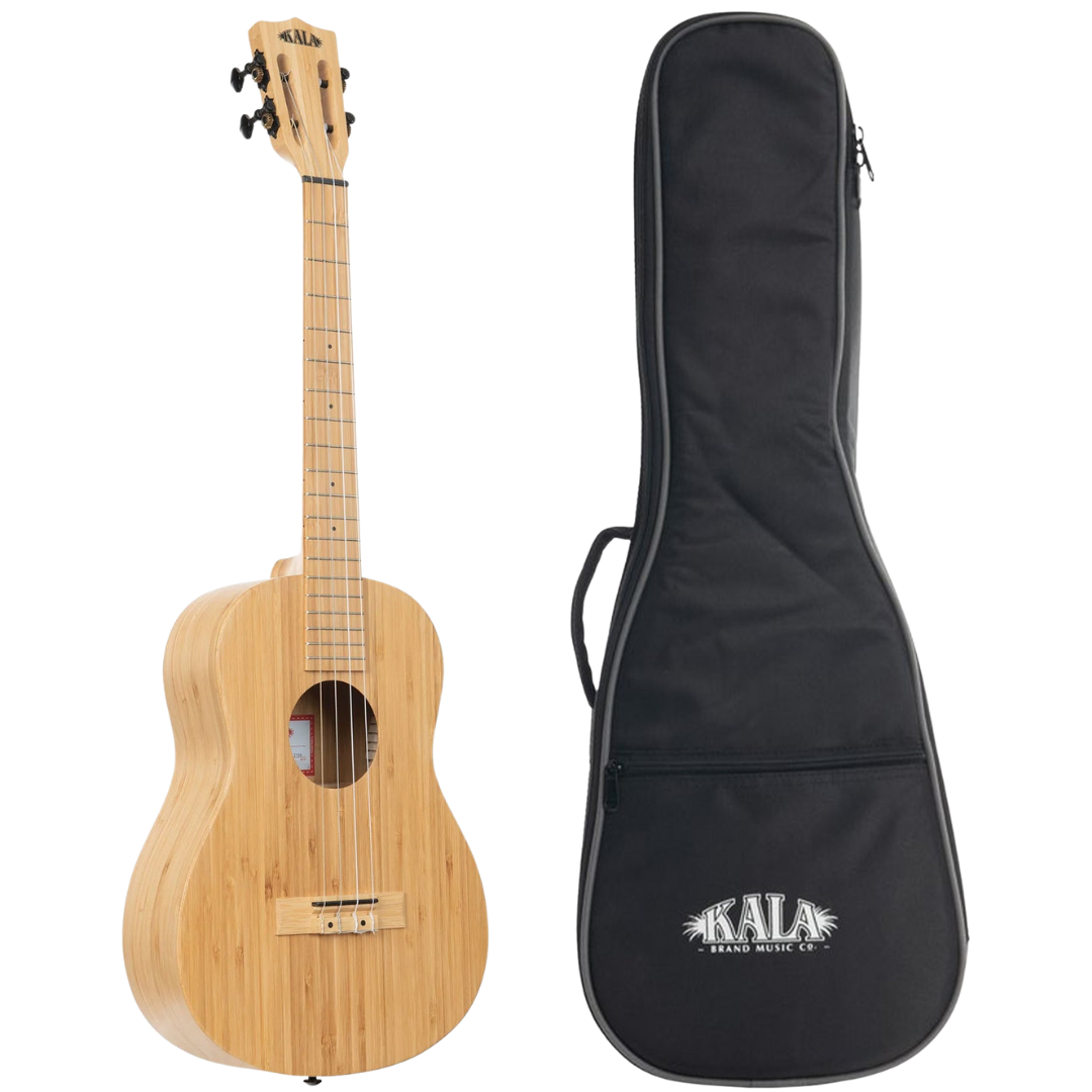 Kala KA-BMB Solid Bamboo Baritone Ukulele with free gigbag and Aquila ukulele strings