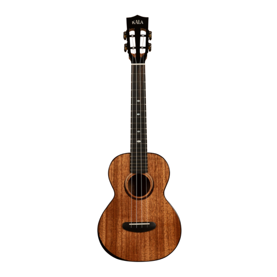Kala KA-CT-SMH-TG Contour All Solid Gloss Mahogany Tenor Ukulele with slotted headstock and deluxe gig bag