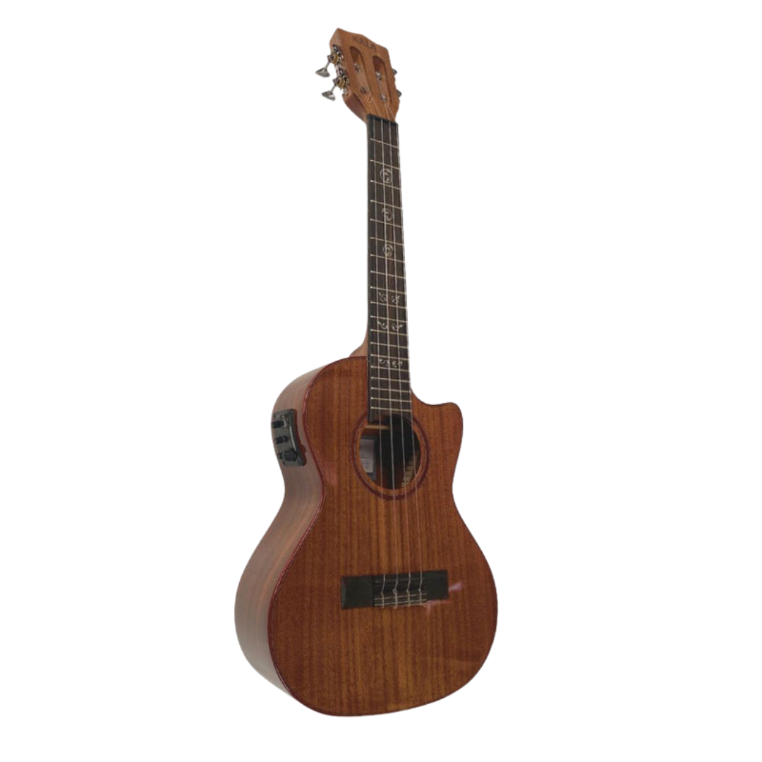 Kala KA-SAB-T-CE Australian Blackwood tenor ukulele cutaway gloss finish with Fishman Kula EQ.