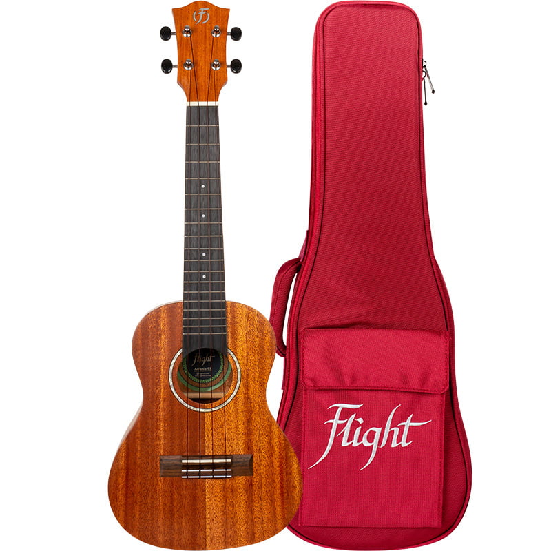 Flight Antonia TE Tenor Electro-Acoustic Ukulele ANTONIATE Solid Mahogany Top Double B1U Pickup Australia