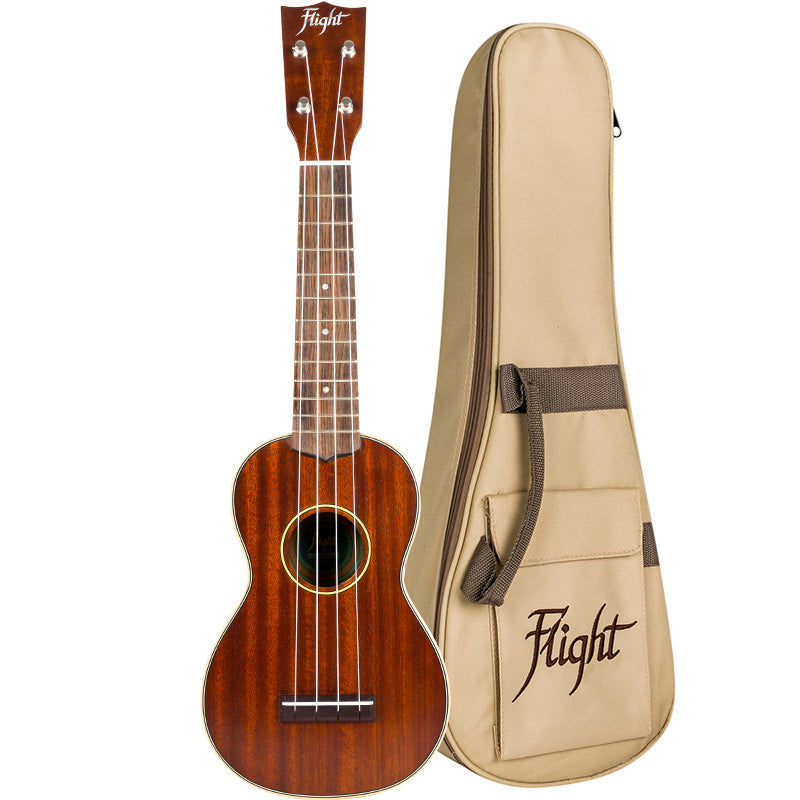 The Flight MUS2 Soprano Ukulele is all about heritage from head to saddle. Flight MUS2 Soprano Ukulele with Bag and Free Shipping