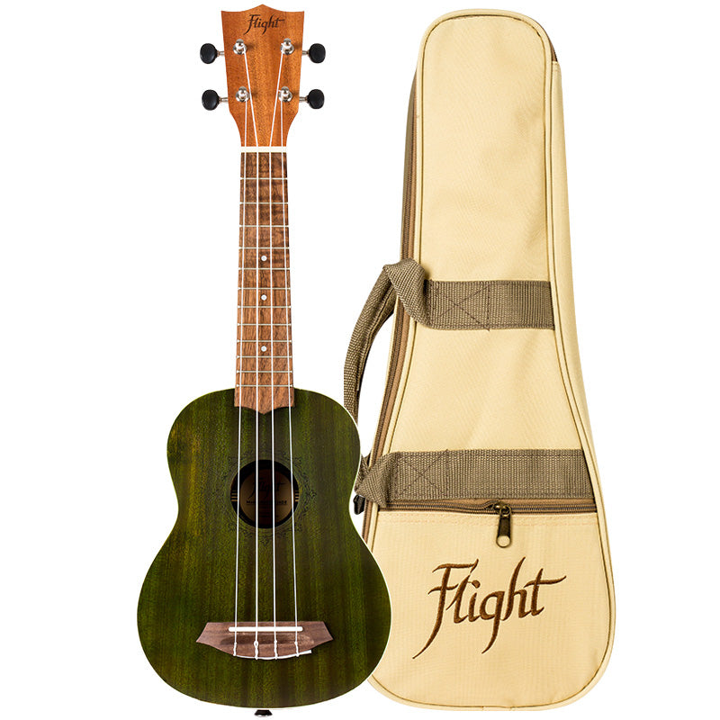 Green is the color of our planet’s lungs. Flight NUS380 Jade Soprano Ukulele with Gigbag and Free Shipping 