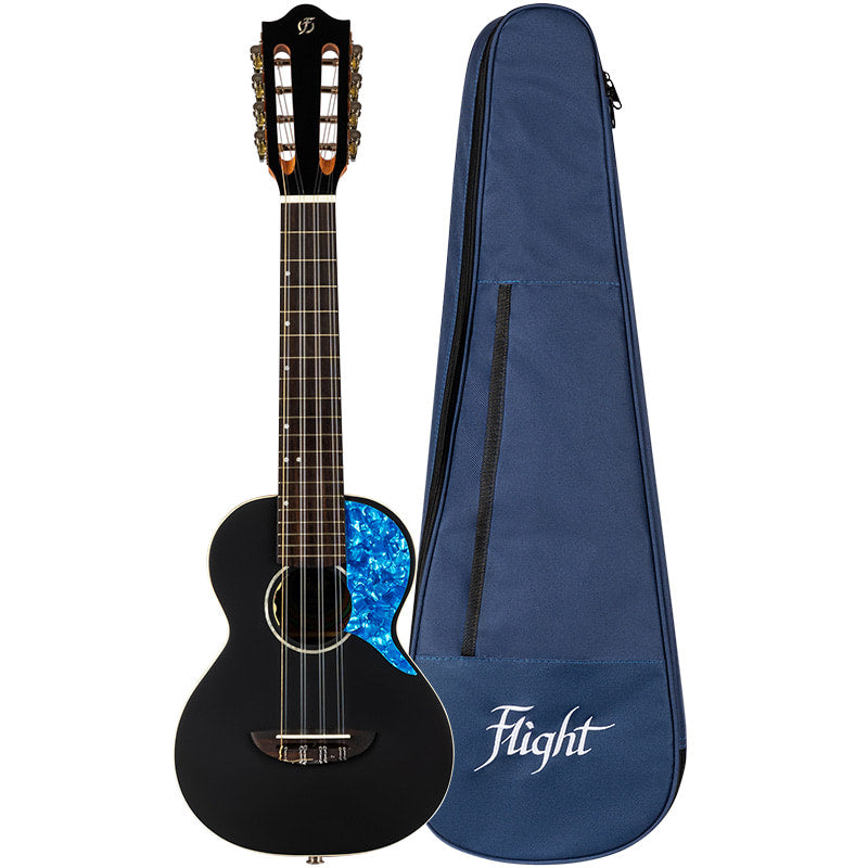 Flight IRIS8T Iris 8 Tenor 8-String Ukulele Solid Spruce Top Laminate Mahogany Back and Sides Active Pickup Tenor Ukulele Australia