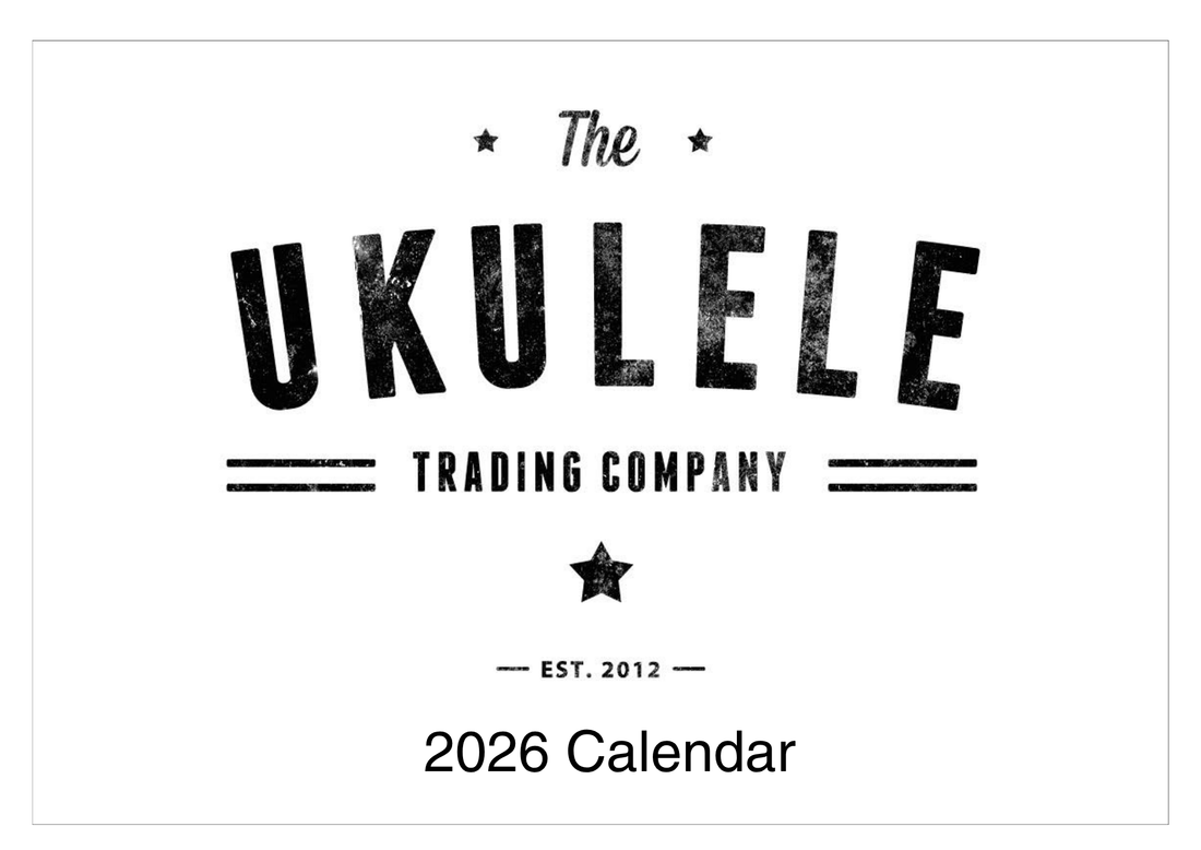 Limited Edition 2026 Ukulele Calendar – Monthly Ukulele Photography, Practice Inspiration &amp; Organized Layout