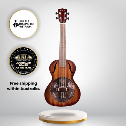 &quot;Kala KA-RES-BRS Resonator Tenor Ukulele with Brass Cover Plate&quot;