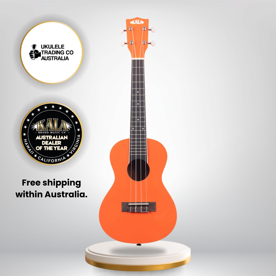 Kala Candy Shoppe Collection So Orange ukulele with Aquila strings