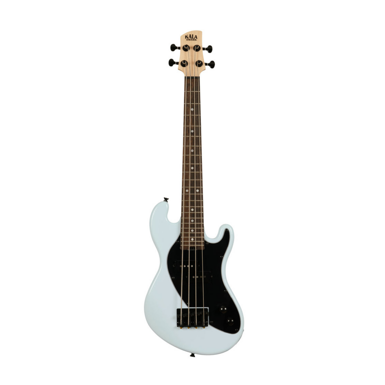 Kala UBASS-SB-LB-FS Solid Body 4-String Powder Blue Fretted U•BASS® with rich, deep bass tones and smooth fretted playability.