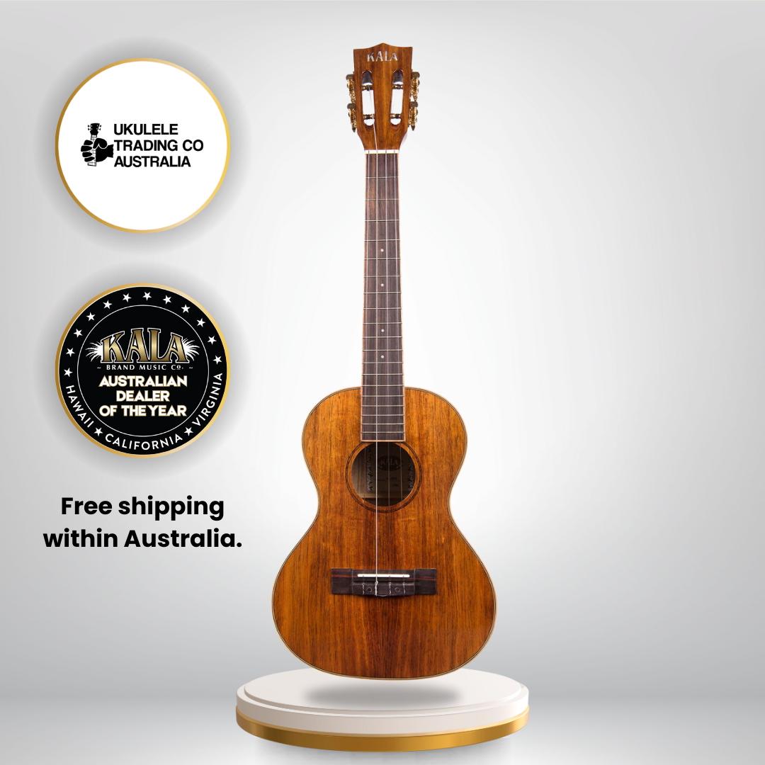 Kala KA-SA-B Solid Acacia Baritone Ukulele with free case – buy ukulele online Australia