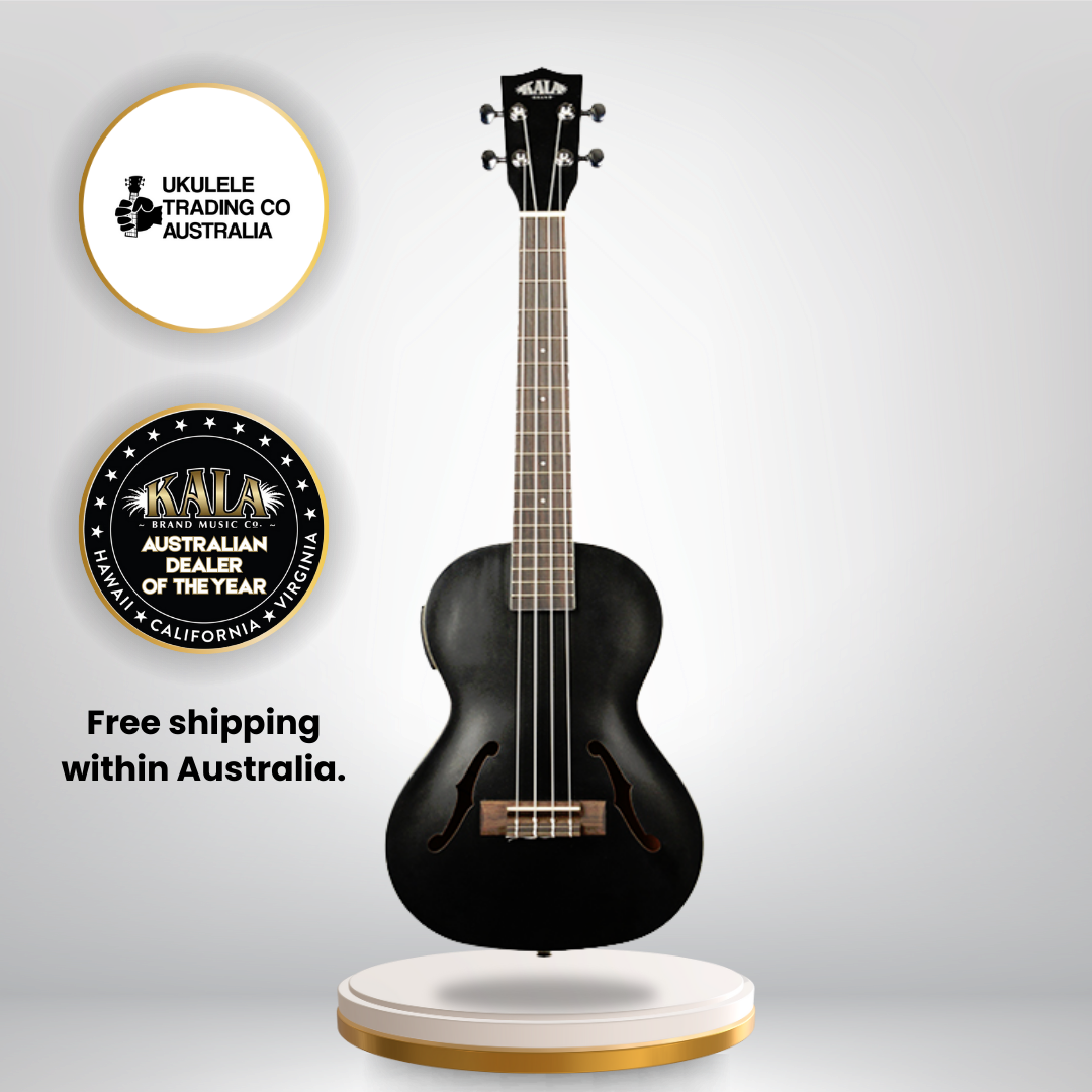 Kala KA-JTE-MTB Jazz Archtop Electric Tenor Ukulele – Tobacco Burst Finish