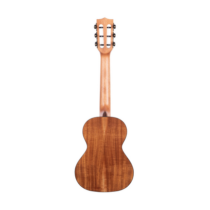 Kala KA-SCAC-T6 Gloss Solid Cedar Top Acacia 6-String Tenor Ukulele, featuring a rich cedar top and acacia back and sides, designed for a full, bright sound with a premium, glossy finish.