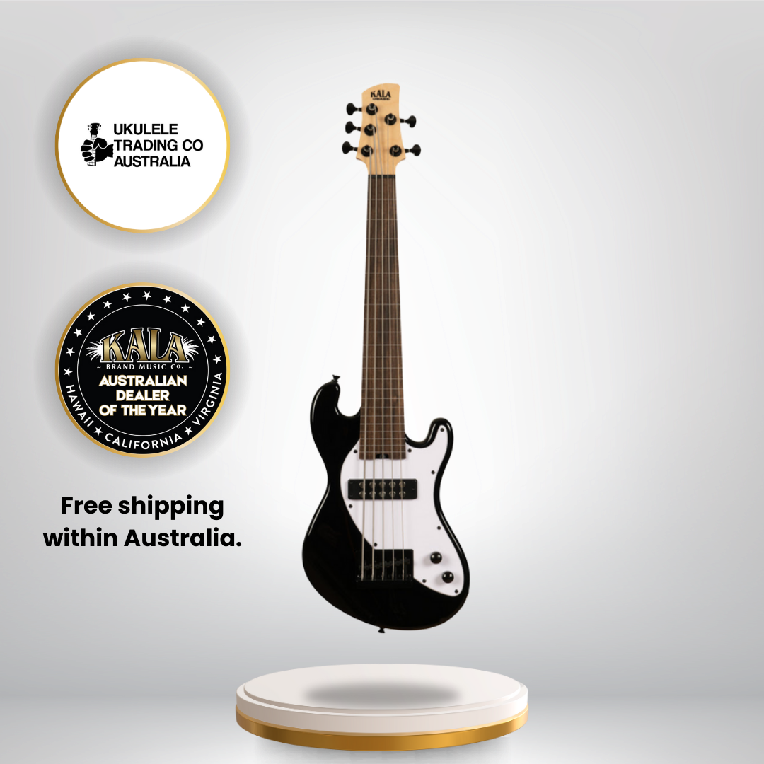 Kala Jet Black Fretless 5-String U•BASS