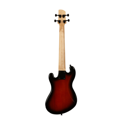 Solid Body 4-String Sunburst Fretted U•BASS® - Kala - UBASS-SB-TB-FS. Rich bass tones with a sleek sunburst design.