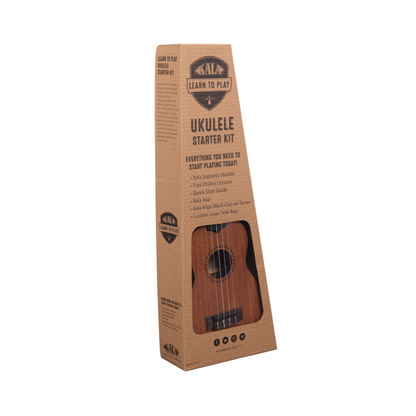 Kala Learn To Play Soprano Ukulele Starter Kit - KALA-LTP-S. Perfect for beginners to start their musical journey!