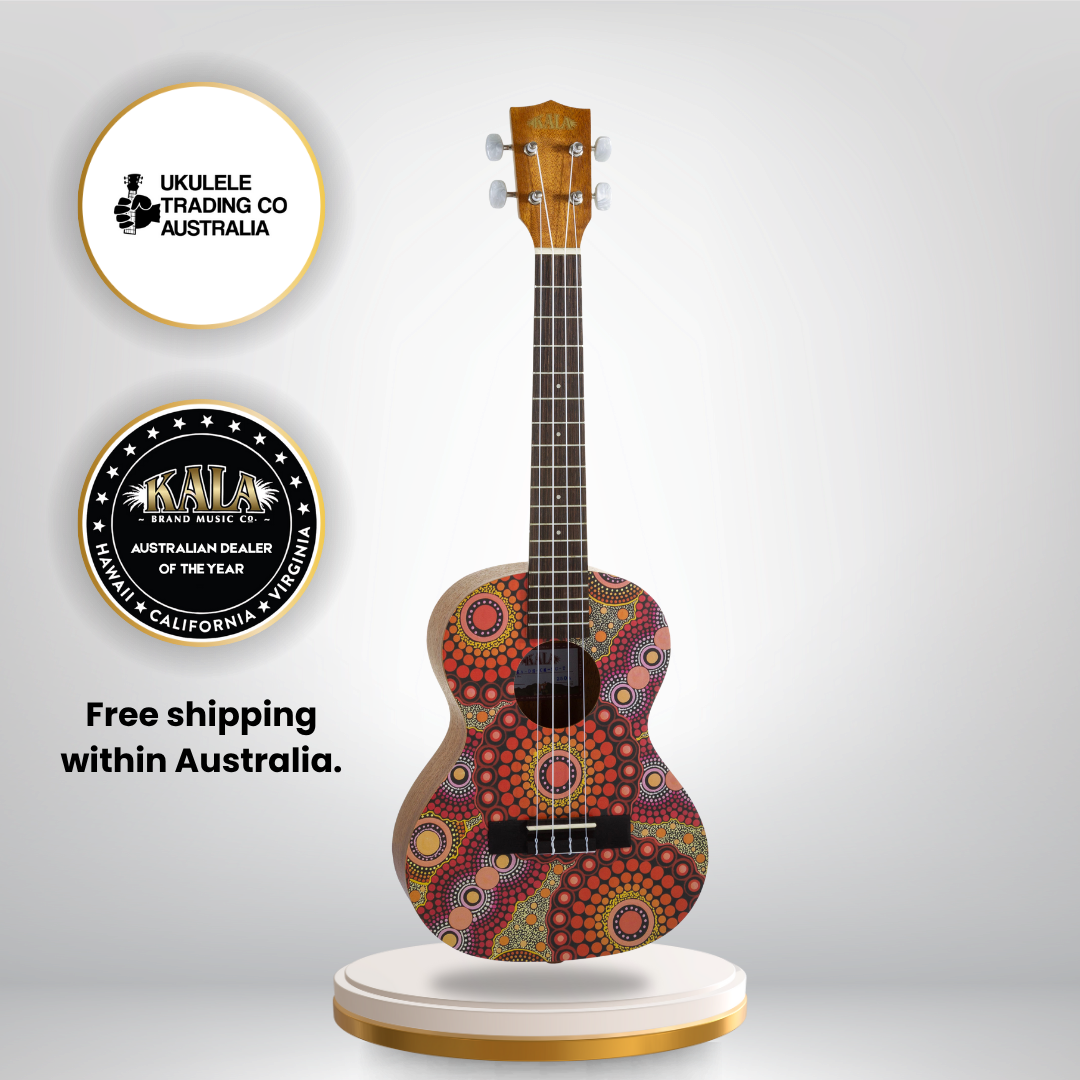 Kala Desert Storylines “Sunburnt Country” Tenor Ukulele by Chantelle Mulladad