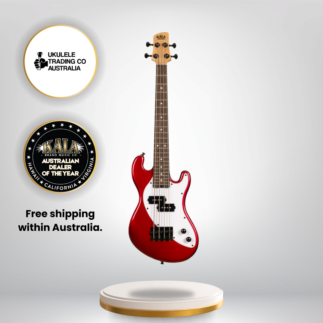 Candy Apple Red Kala U•BASS electric bass