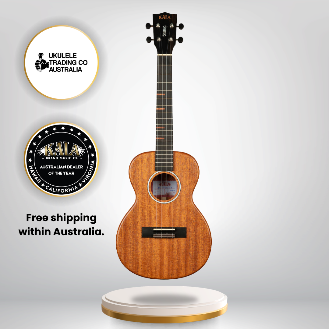 KA-WF-AMHG-T All Solid Mahogany Waterfall Tenor Ukulele