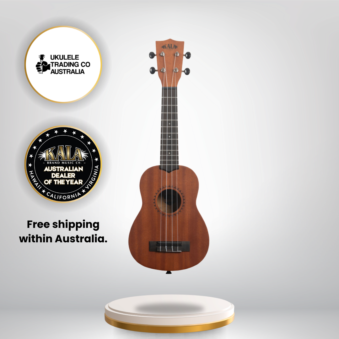 Kala KALA-LTP-S soprano ukulele starter kit with tuner, tote bag, and lessons