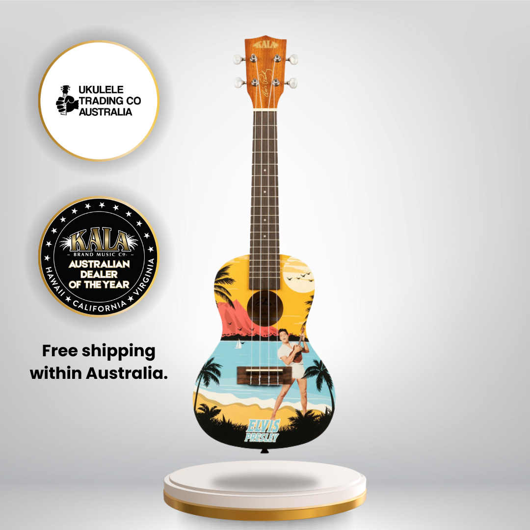 Elvis Blue Hawaii concert ukulele starter kit
