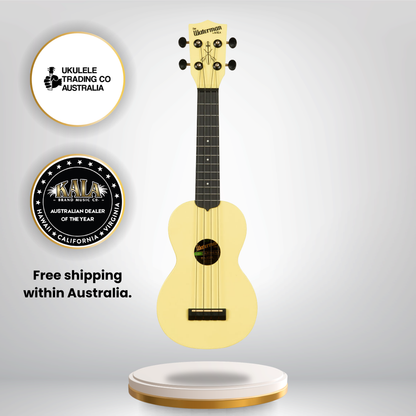 KA-R-WMG-YL-S Kala Waterman Glow-in-the-Dark Soprano Ukulele Recycled Eco-Friendly Ukulele Australia