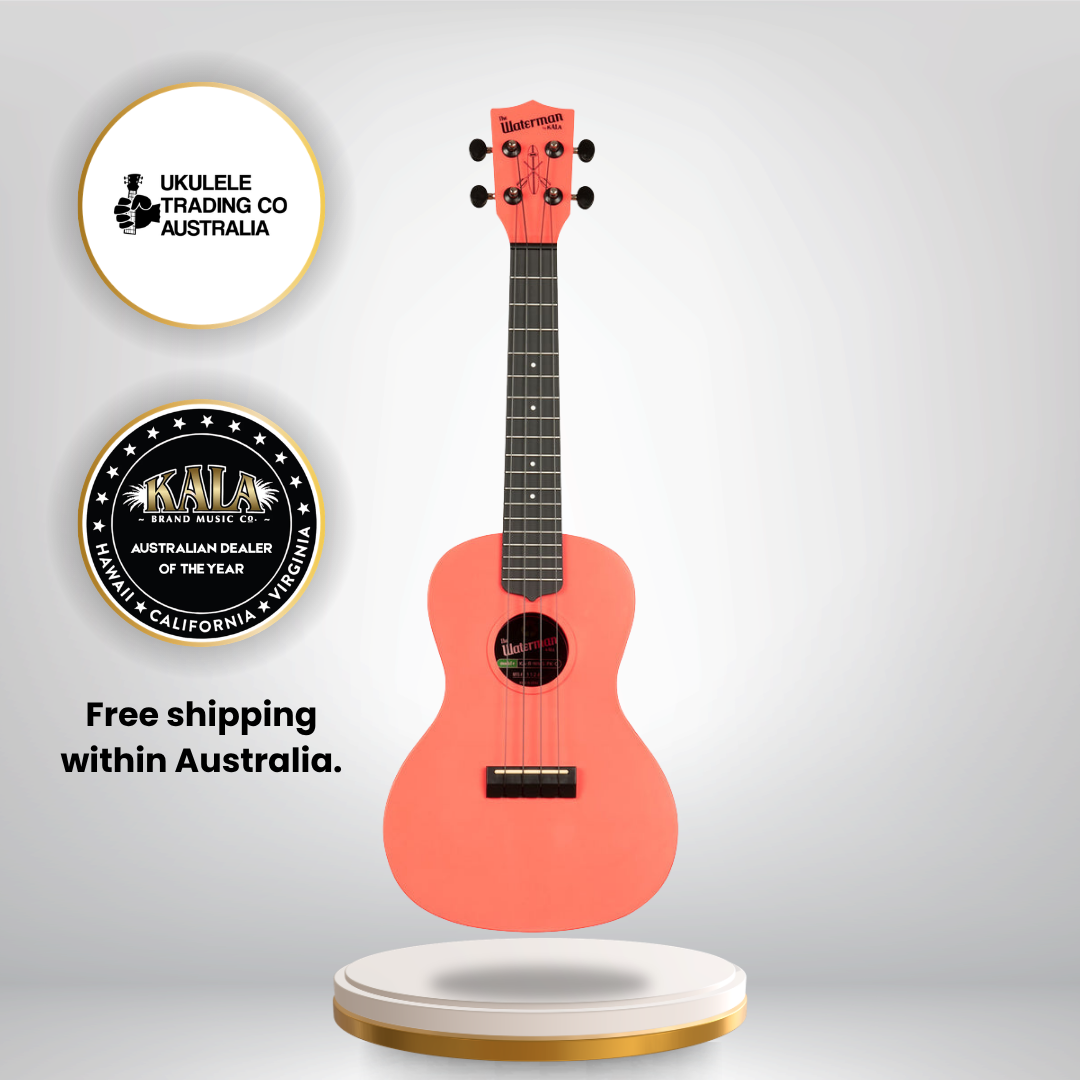 KA-R-WMS-PK-C Kala Waterman Concert Ukulele Recycled Eco Concert Ukulele Australia