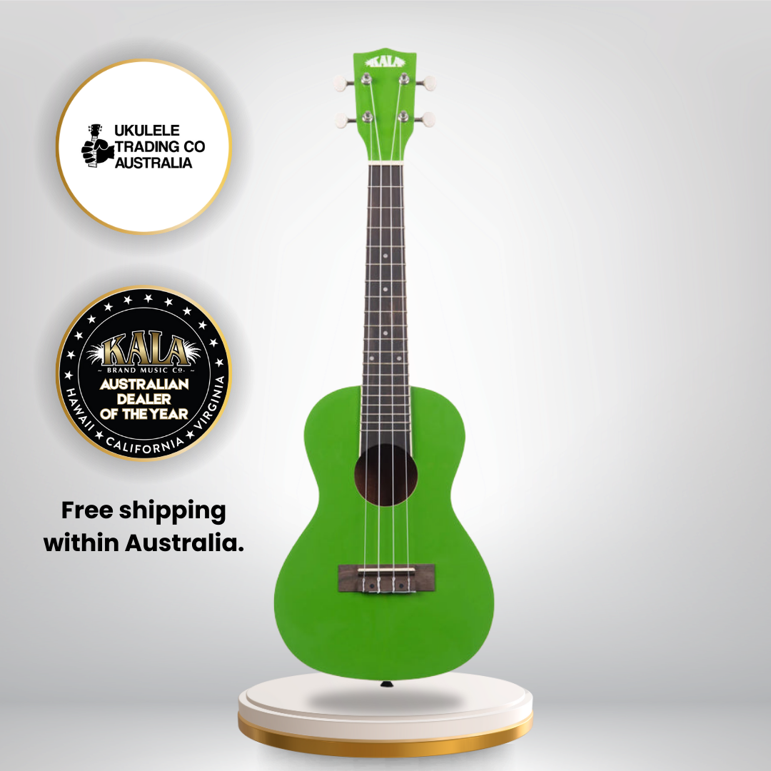 Kala KA-CANDY-KEY Key Lime Concert Ukulele – high gloss green Candy Shoppe ukulele