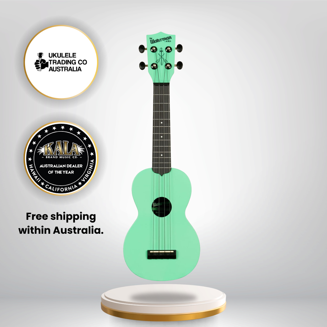 KA-R-WMS-GN-S Kala Waterman Soprano Ukulele Recycled Eco-Friendly Soprano Ukulele Australia