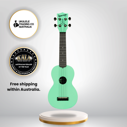 KA-R-WMS-GN-S Kala Waterman Soprano Ukulele Recycled Eco-Friendly Soprano Ukulele Australia