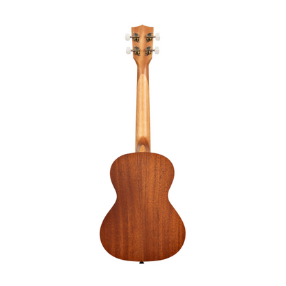 Kala KA-HIBISCUS-T Hibiscus Mahogany Tenor Ukulele, featuring a vibrant hibiscus floral design, rich mahogany body, and smooth fretboard for a warm, melodic sound perfect for any ukulele player.