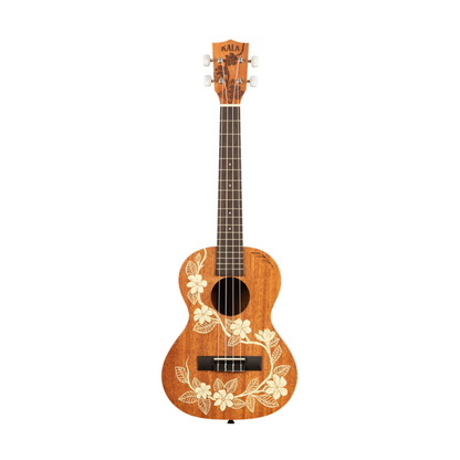 Kala KA-GARDENIA-T Gardenia Mahogany Tenor Ukulele, featuring rich mahogany tones and an elegant gardenia-inspired design.