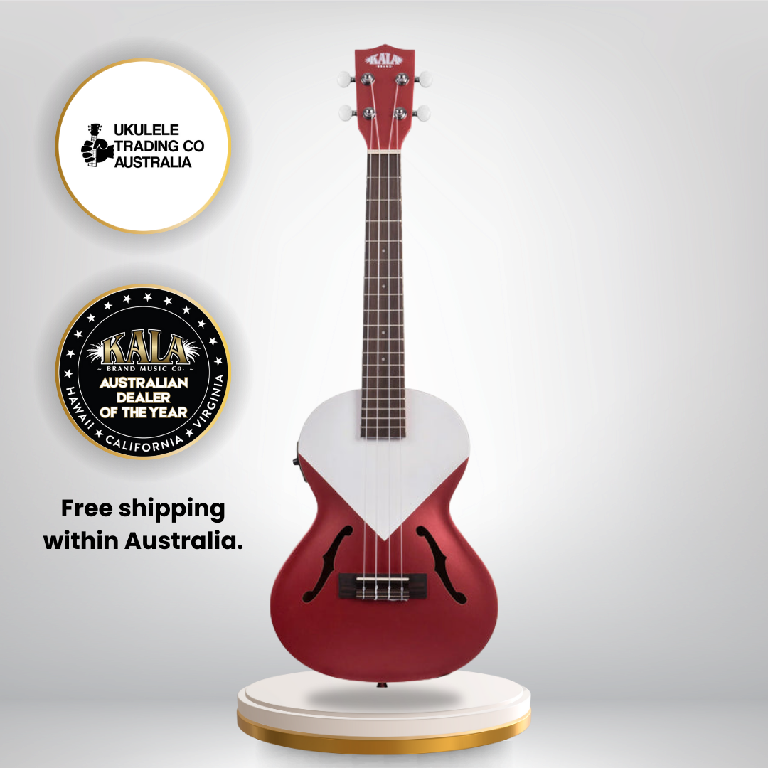 Kala KA-JTE-CHRD ukulele neck, rosewood fretboard, and mahogany body